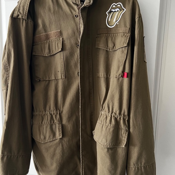 Rolling Stones Tongue Military Jacket Army 2006 Concert Medium
